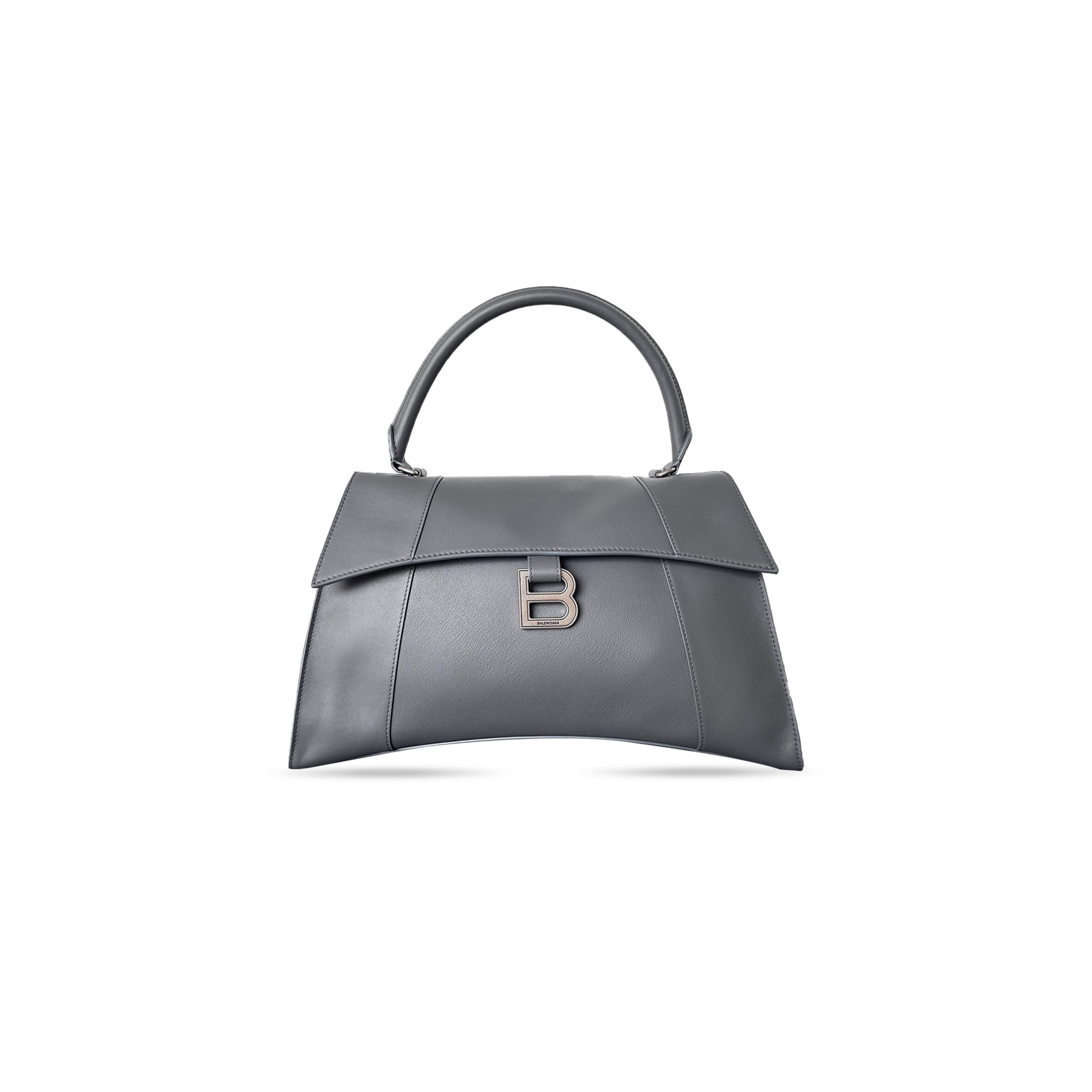 BALENCIAGA WOMEN'S HOURGLASS SOFT BAG MEDIUM IN GRAY 8107332ABF81000 (37*23.8*13.9cm)